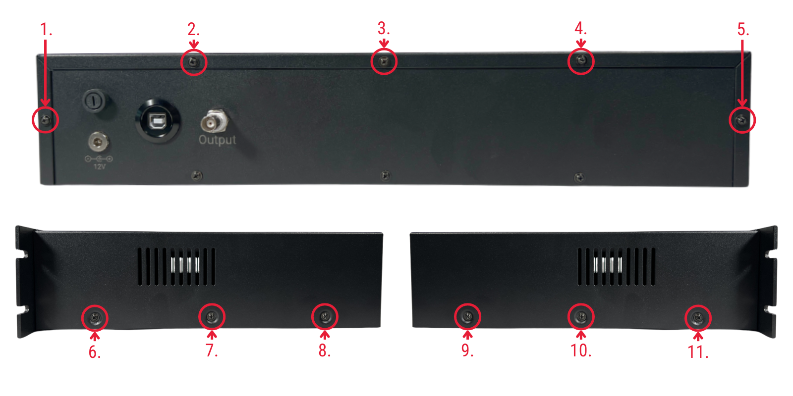 Labeled Screw Positions